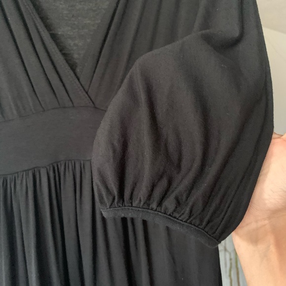 Vince Black V Neck Mini Dress - Picture 7 of 8